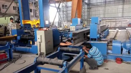 Máquina enderezadora mecánica de brida de acero con viga H